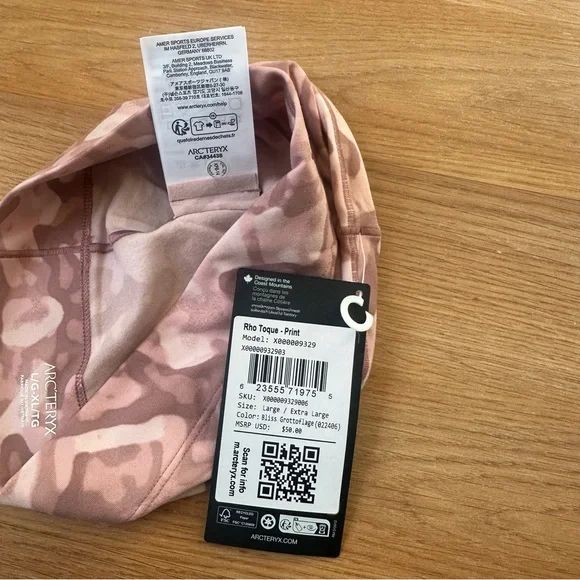 Arc’teryx Rho Toque Bliss Grottoflage S/M or L/XL - Picture 8 of 11